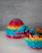 Fantasy dragon and textured removable egg storage