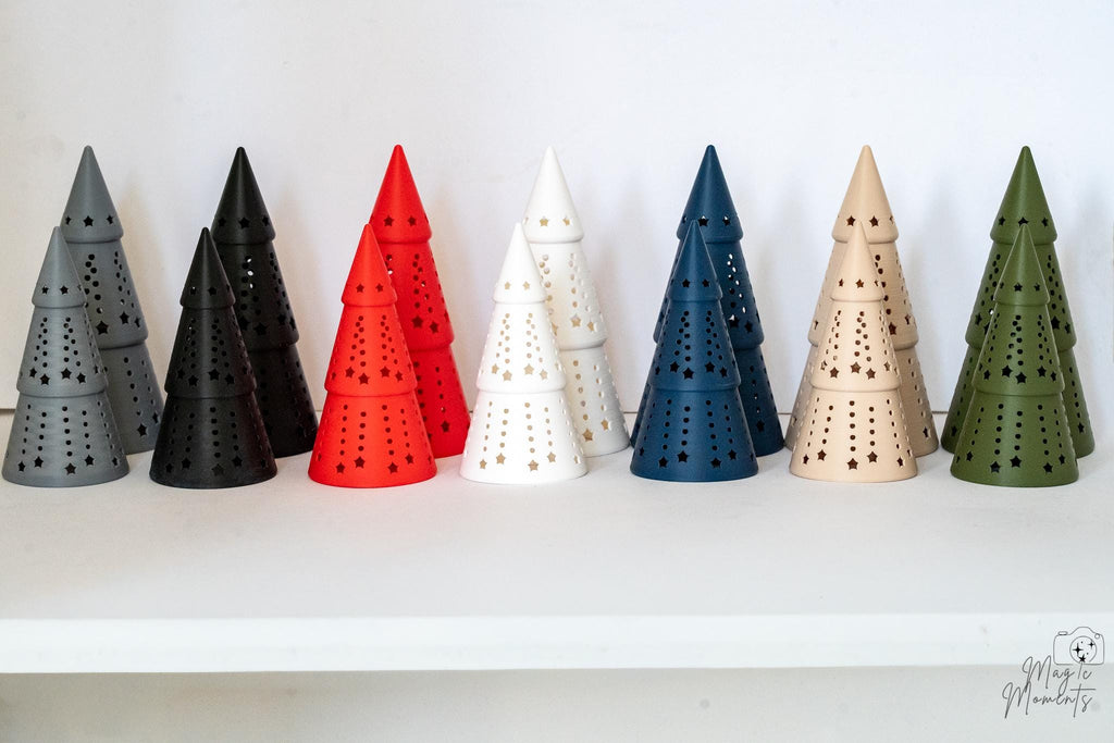 christmas tree tealight holders