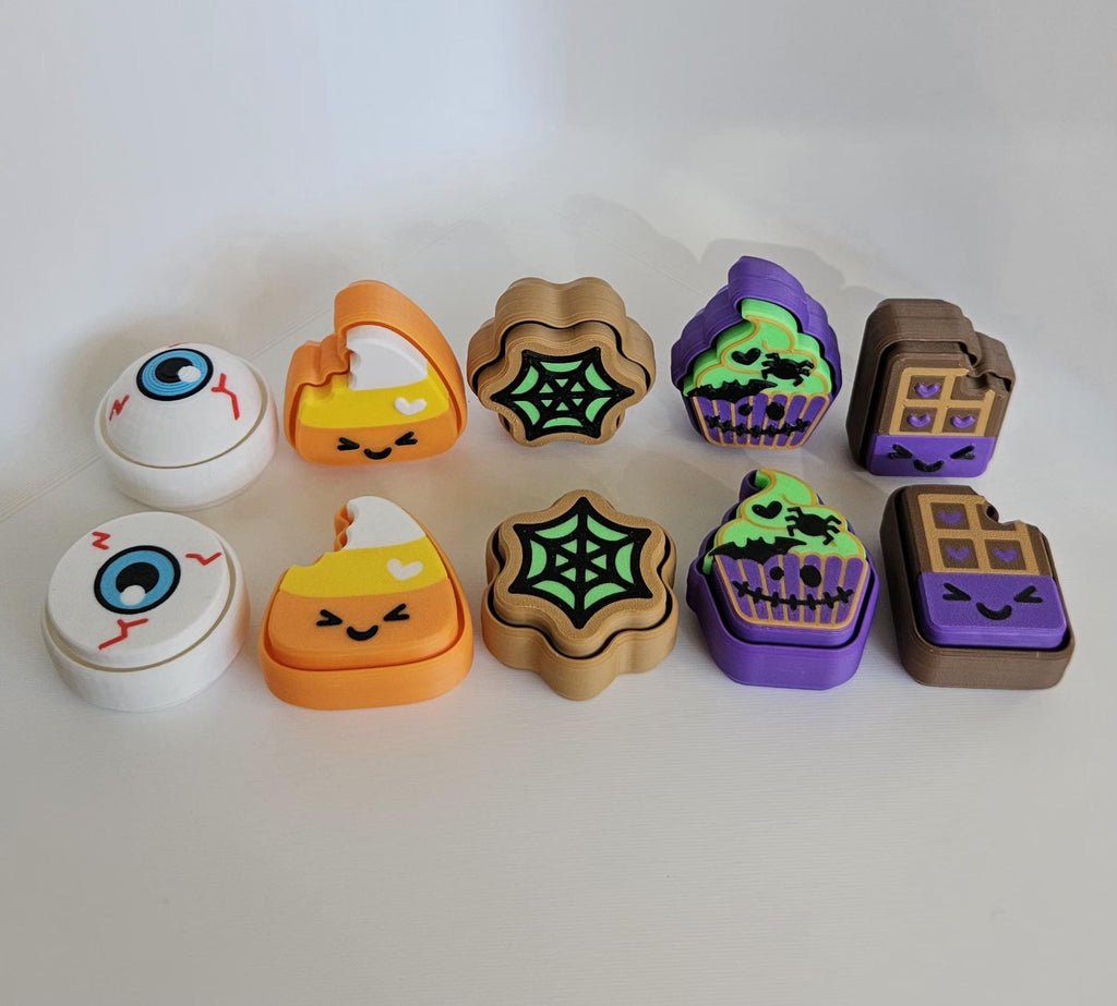 halloween clicker keychain collection spooky sensory fidgets