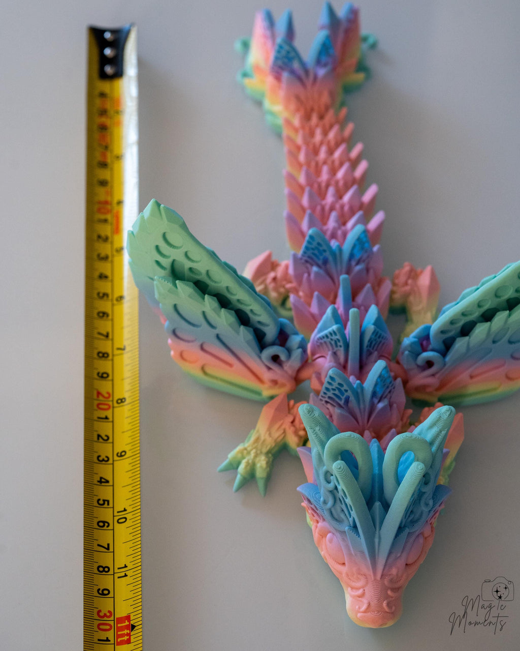 Butterfly Dragon - 3D Printed Articulated Pastel Fantasy Decor