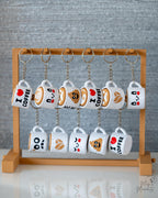 Coffee Cup Clickers - Cute 3D Printed Keychain Decorations