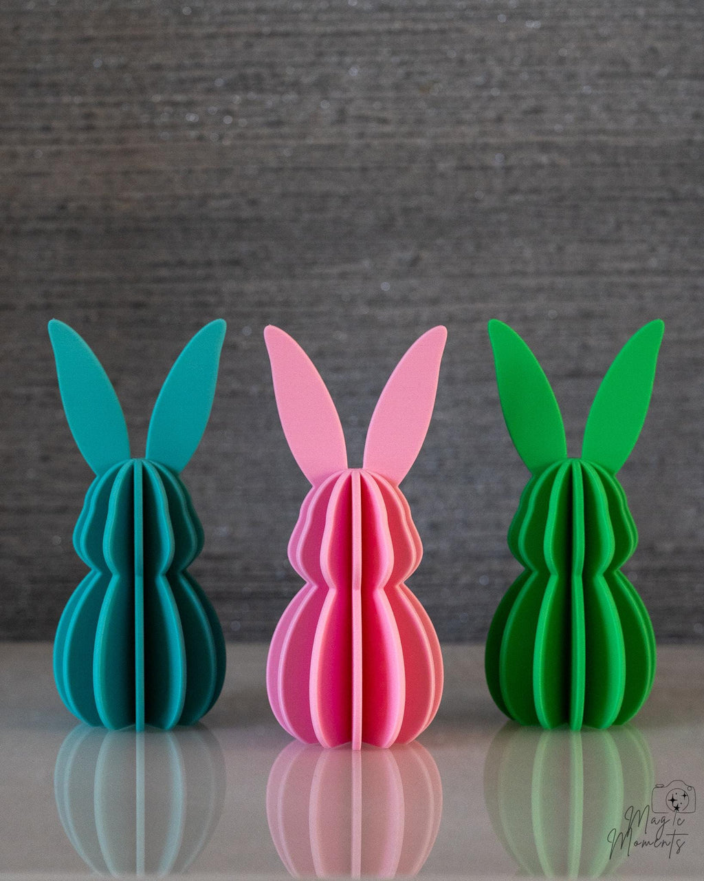 Minimalist Easter bunny decorative figures