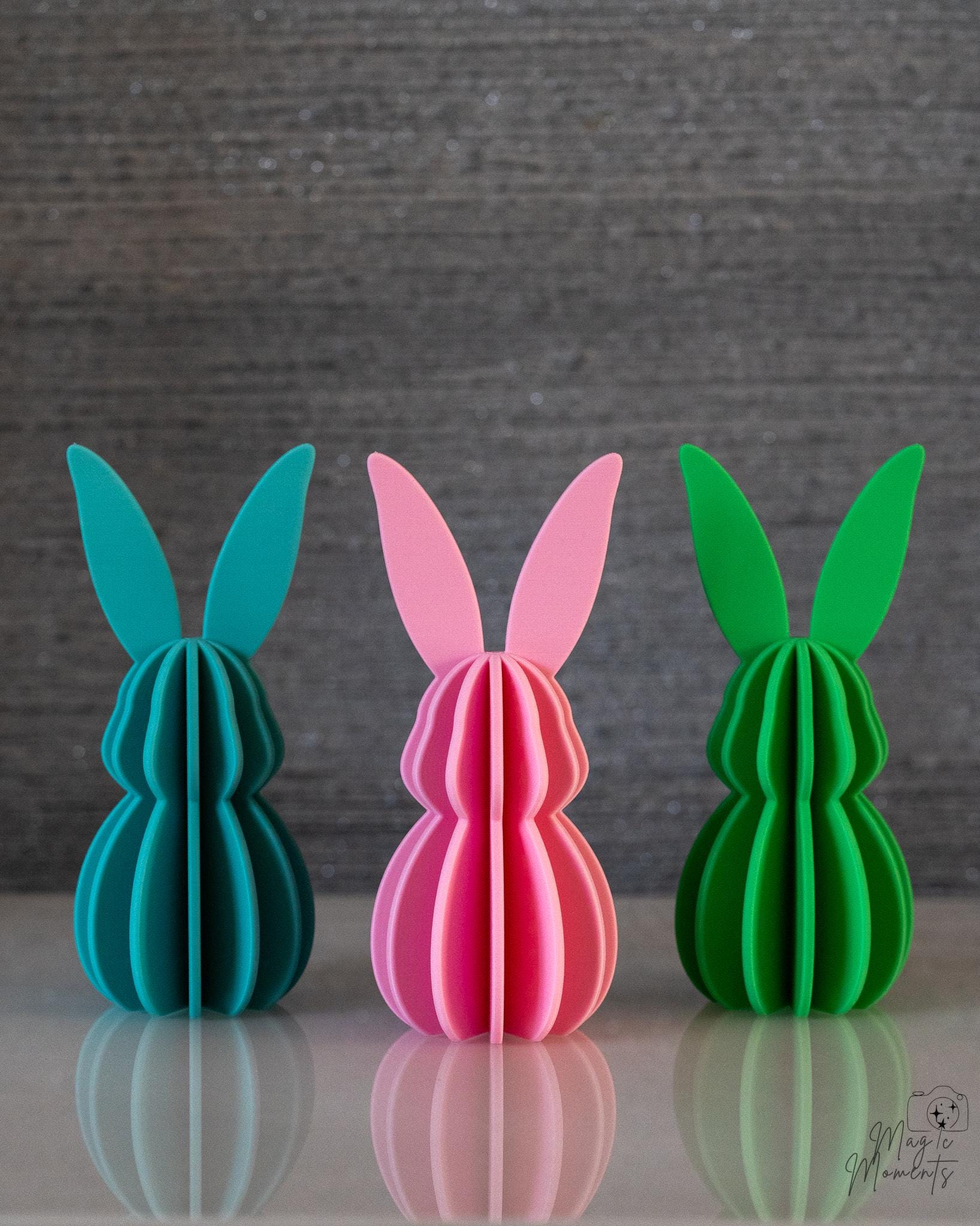 Minimalist Easter bunny decorative figures