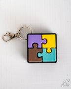mini puzzle clicker keychain