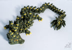 3D printed bamboo dragon decoration with flexible segmented body
