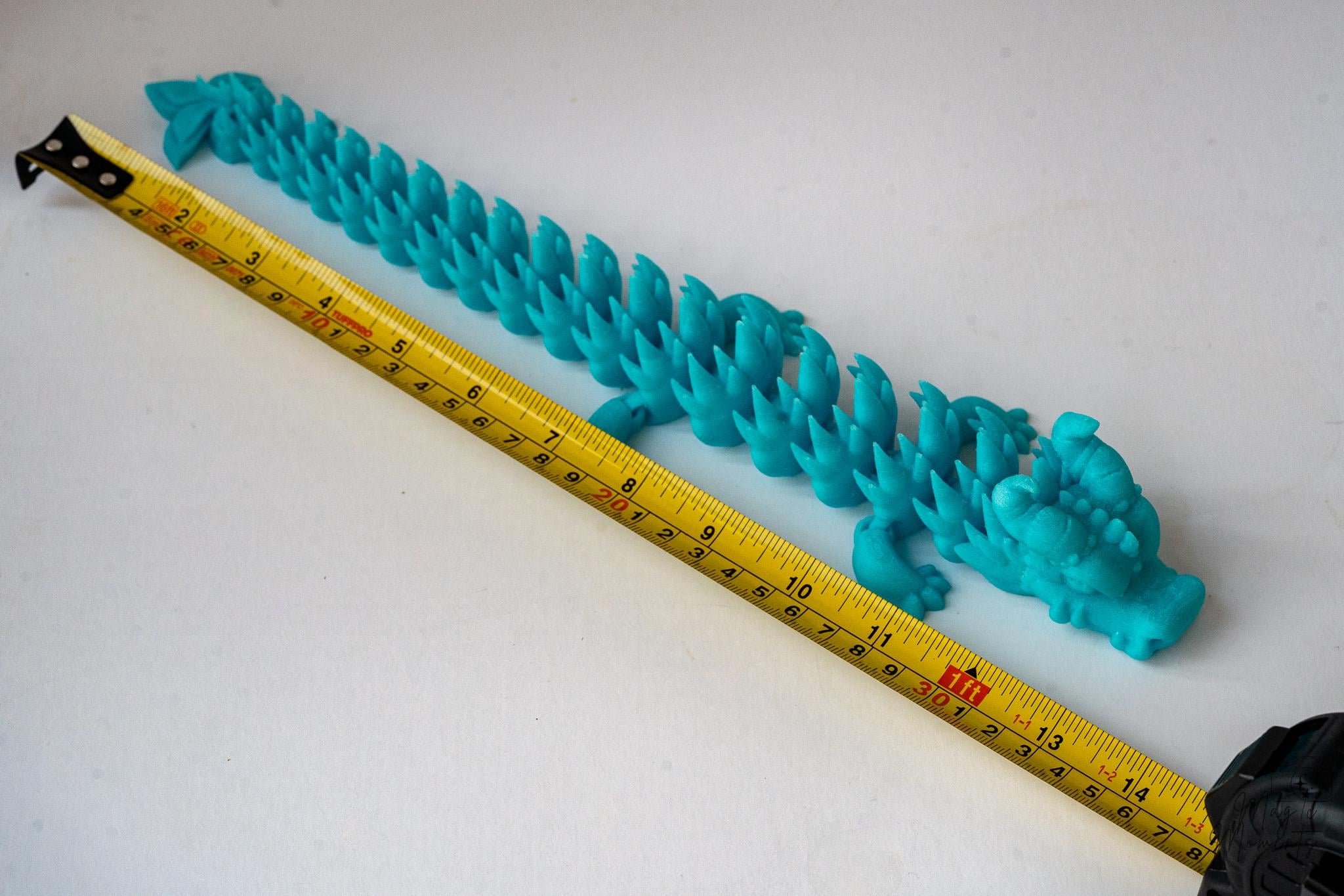 Articulated Dragon Figure - 3D Printed Spiky Fantasy Dragon
