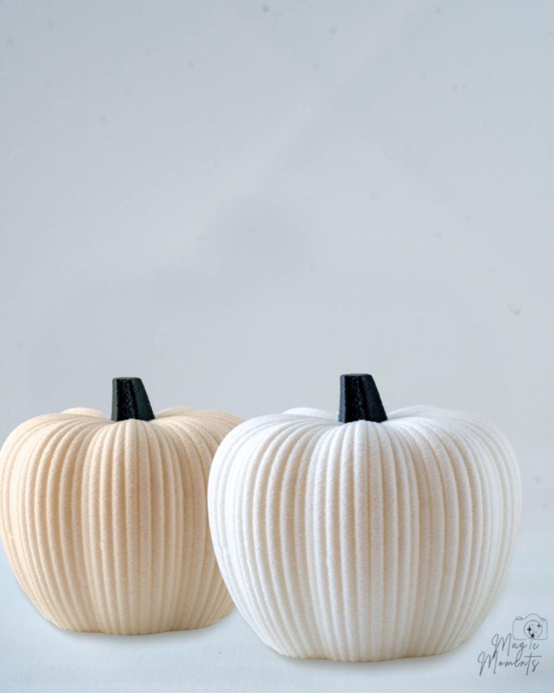 3D printed fuzzy pumpkin in seasonal colours