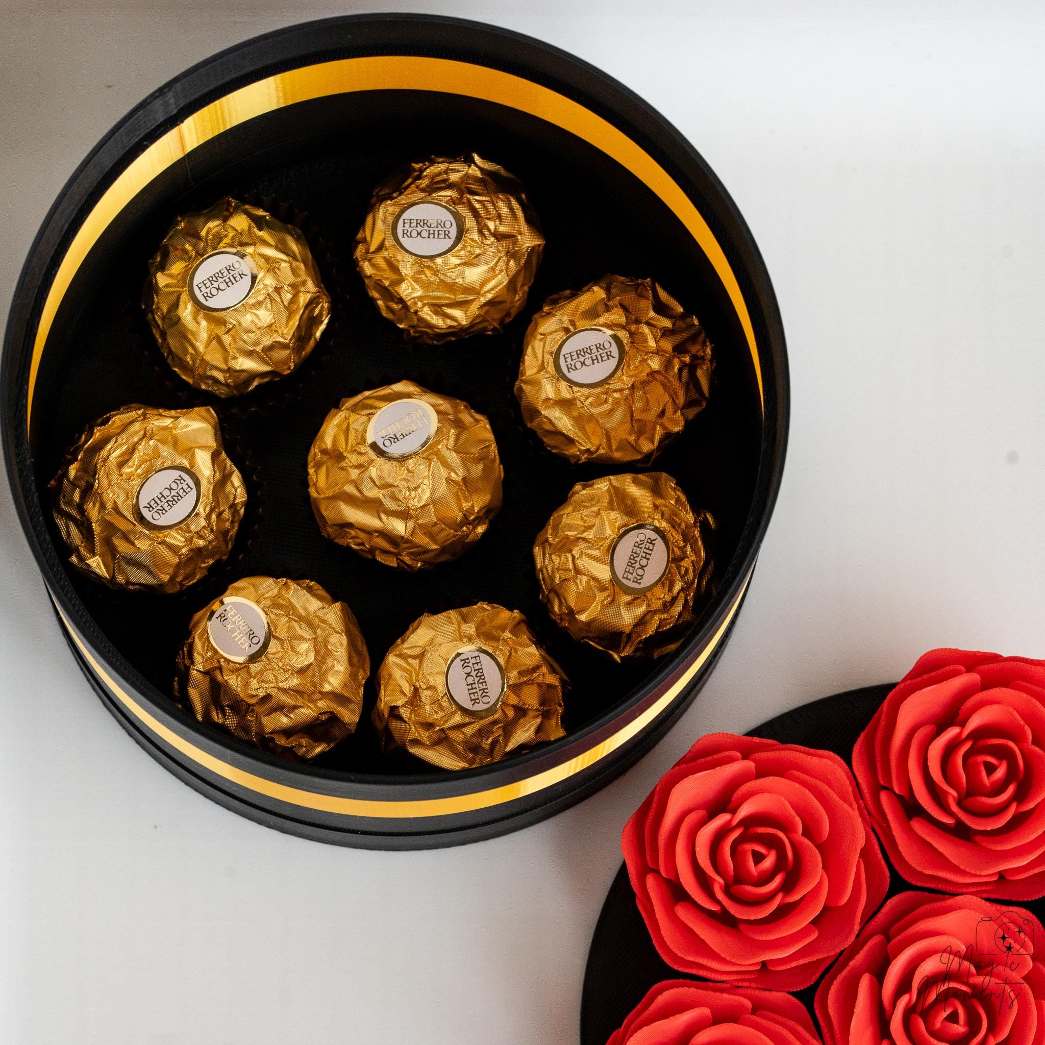 Rose Flower Box Gift with Chocolates | Luxury Gift for Her