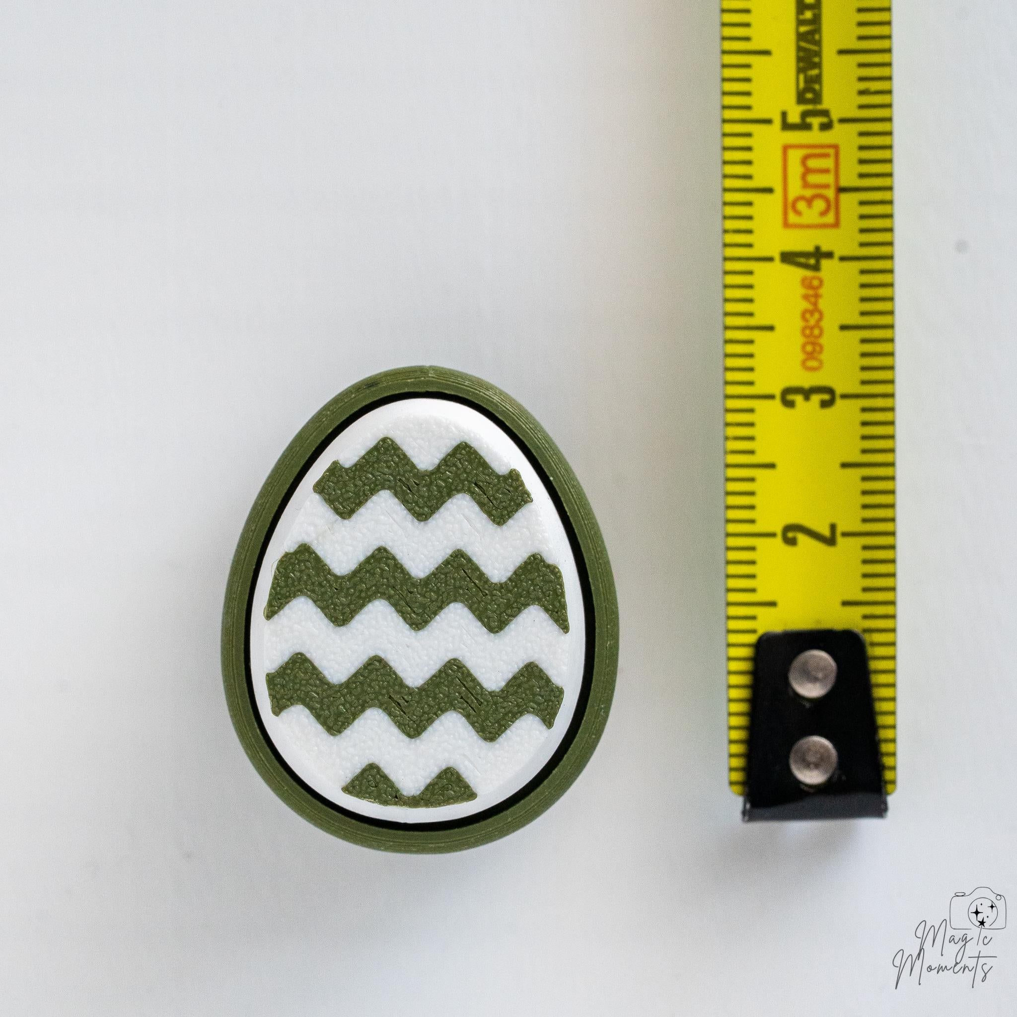 Easter egg clicker with keychain loop attachment