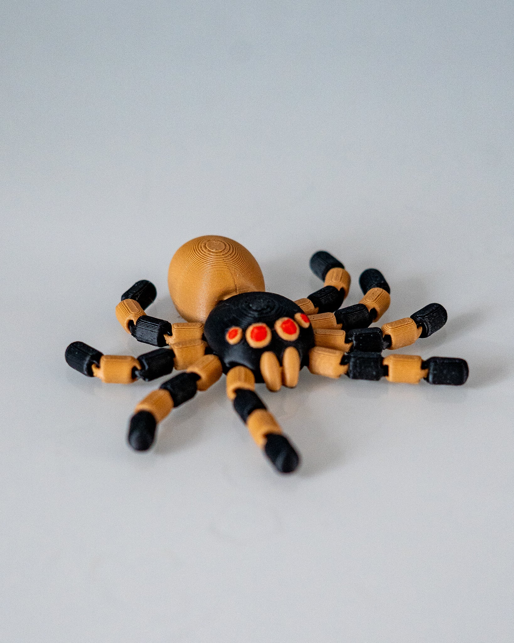 spider figurine 3d printed creepy crawler decor