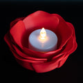 red rose tealight holder