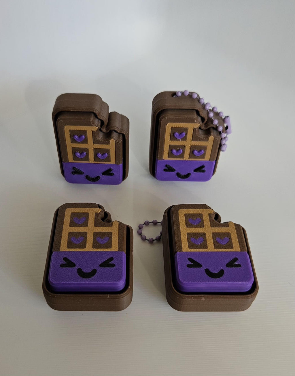 haunted chocolate clicker keychain