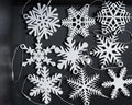 3d printed snowflake christmas ornaments set