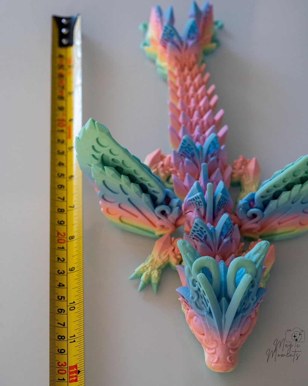 Butterfly Dragon - 3D Printed Articulated Pastel Fantasy Decor