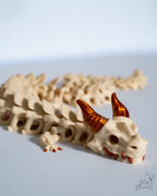 Bone Dragon - 3D Printed Articulated Gothic Fantasy Decor