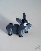 donkey figurine 3d printed farm animal