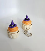 witch hat cupcake clicker keychain