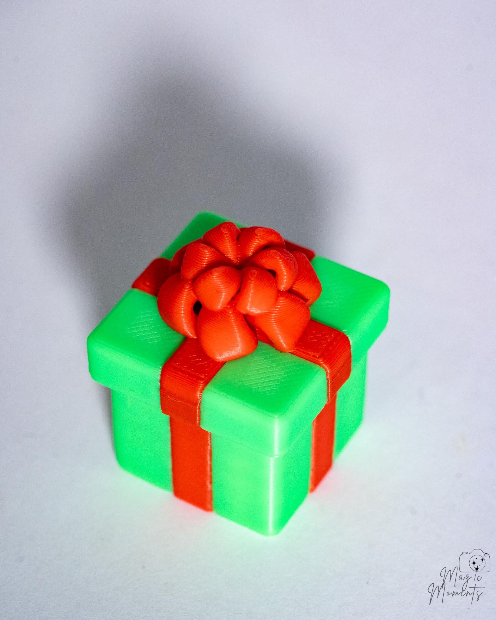 square christmas present clicker fidget