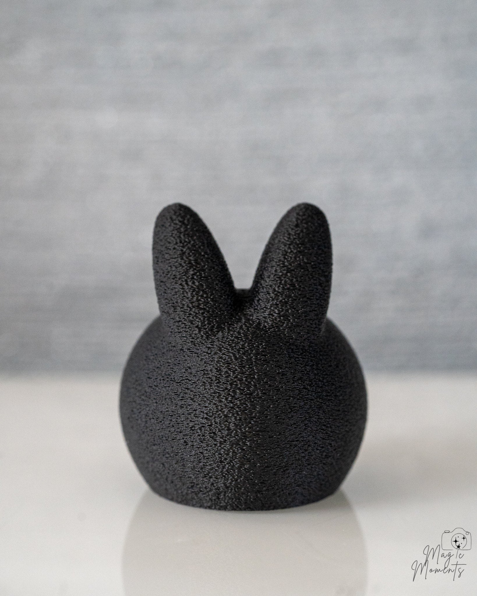 black bunny candle holder decor