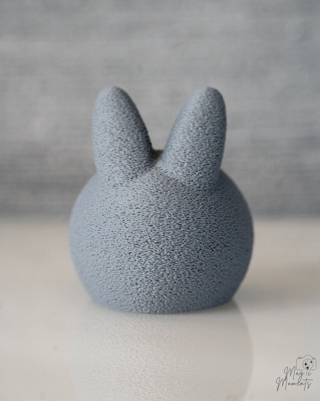 grey bunny candle holder