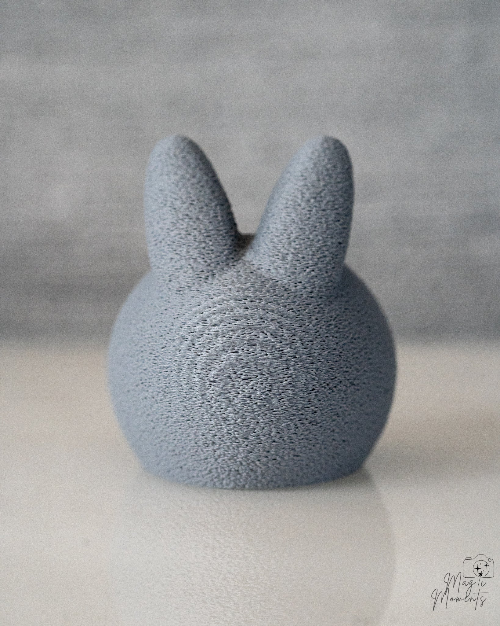 grey bunny candle holder