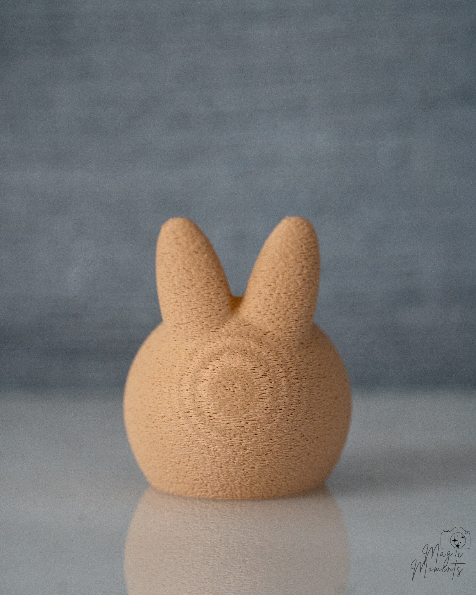 beige bunny tealight holder