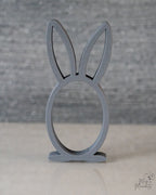 Grey bunny egg holder decorative stand