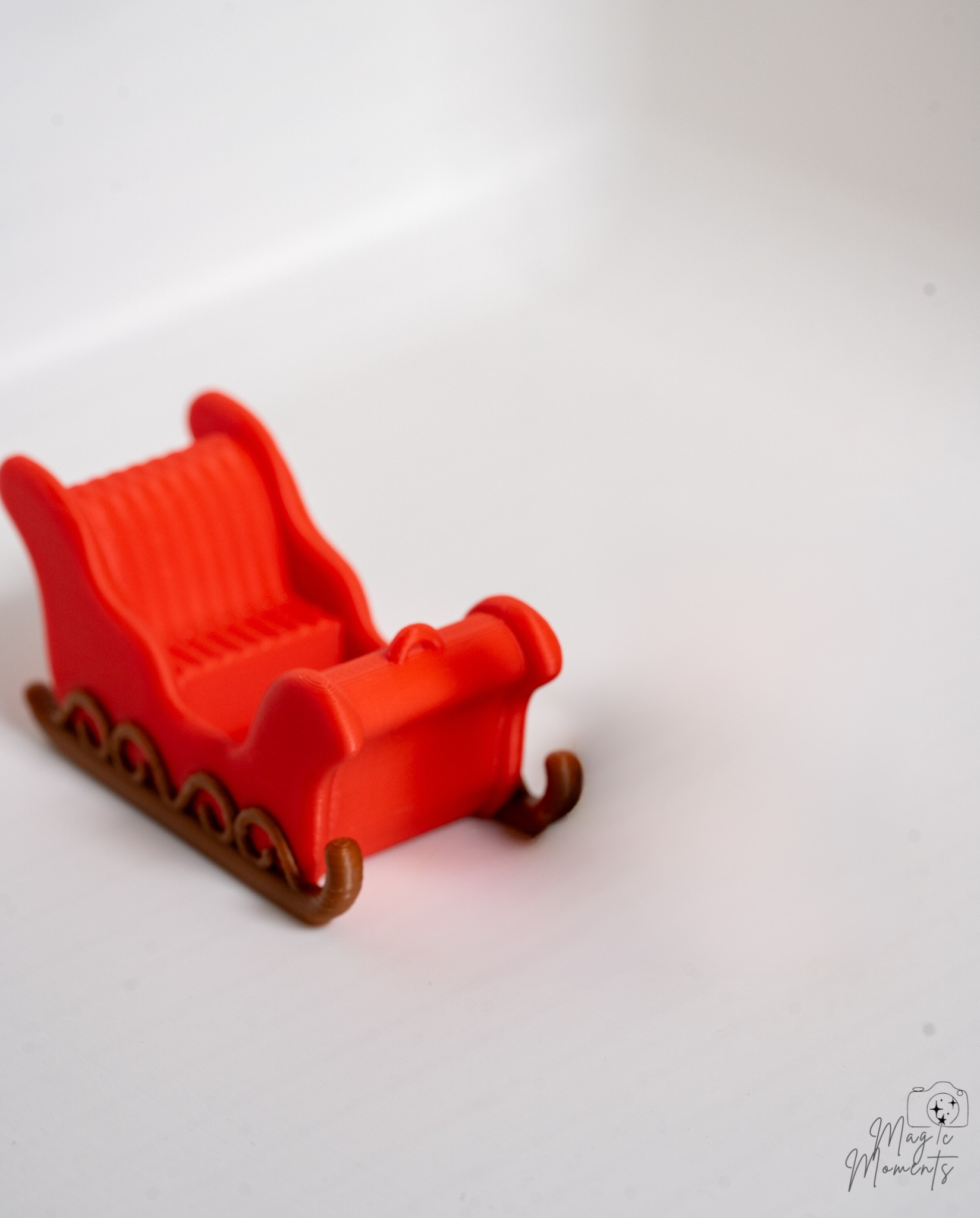 mini christmas sleigh decoration