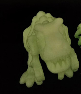 Glow in The Dark T-Rex Skeleton 3D Printed Dinosaur Decor 20cm