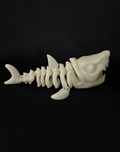 Glow in The Dark Megalodon Shark Skeleton 3D Printed Ocean Decor 20cm