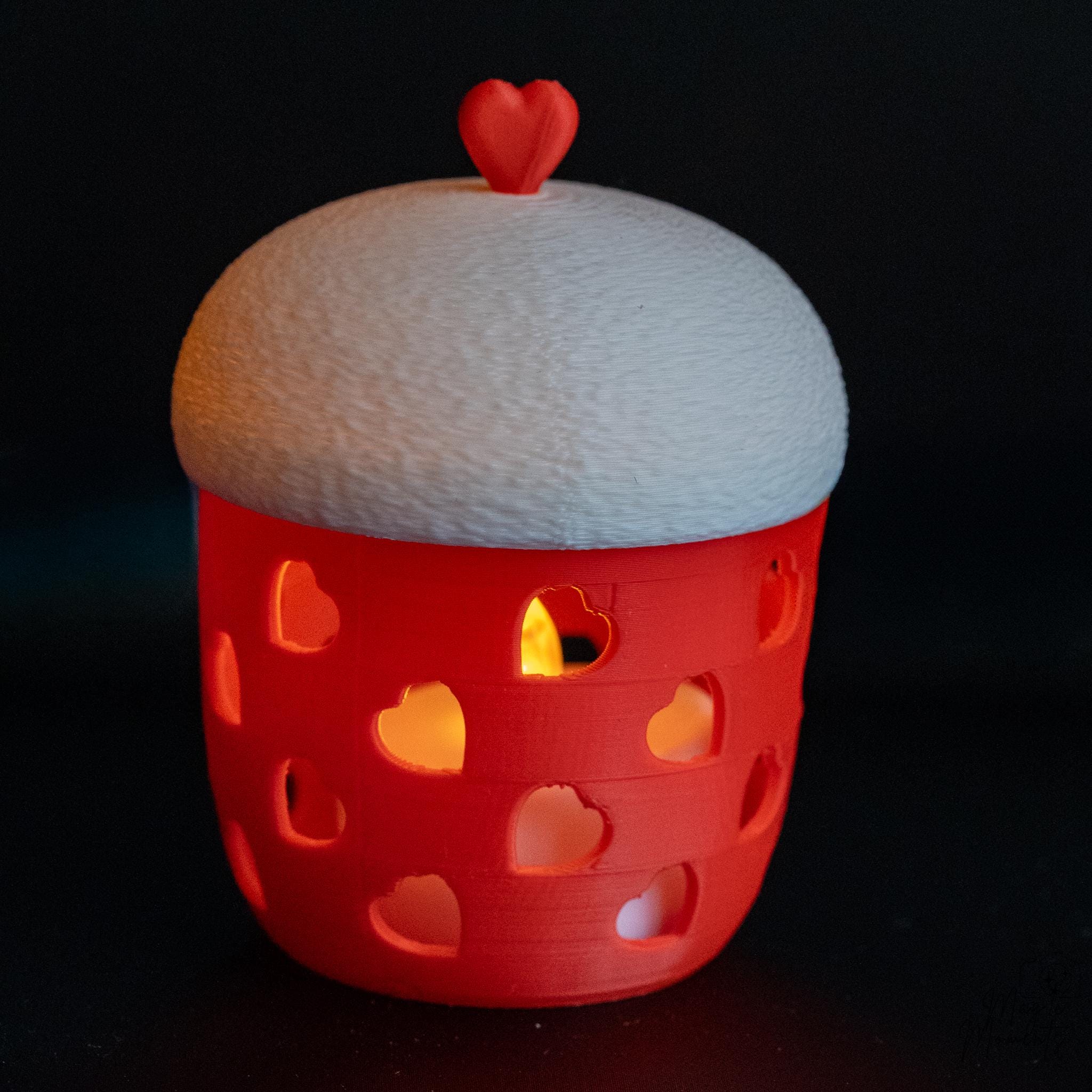 red led tealight holder