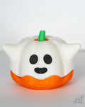 ghost pumpkin figurine 3d printed halloween decor