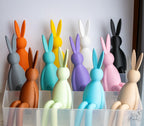 pastel bunny shelf sitter collection 3d printed easter rabbit set