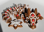 gingerbread dragon 3d printed articulated christmas dragon figure