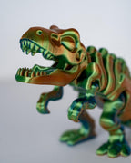 rainbow dinosaur skeleton figure