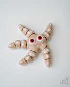 Articulated starfish viewed from above