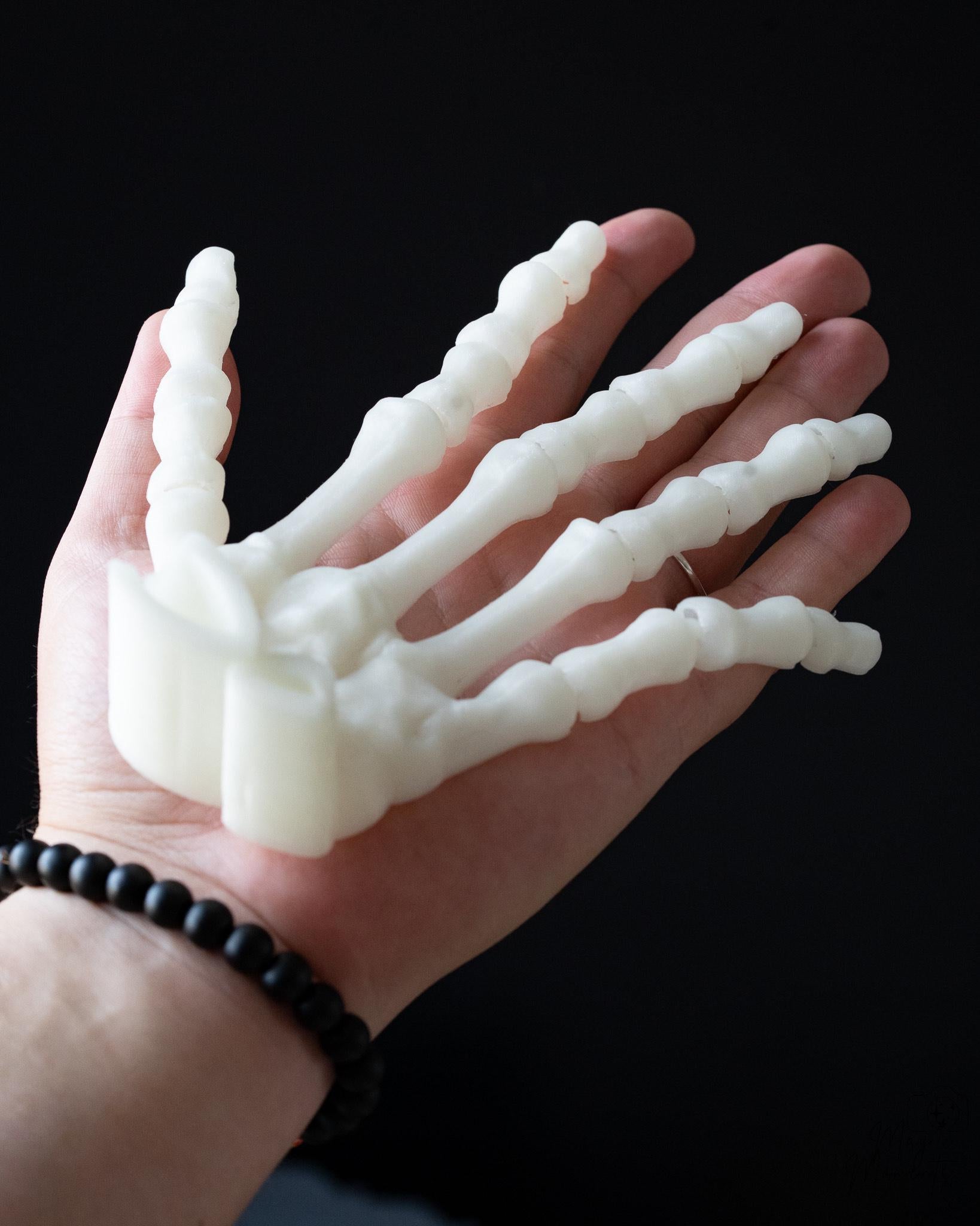 large skeleton hand prop 3d printed halloween decoration