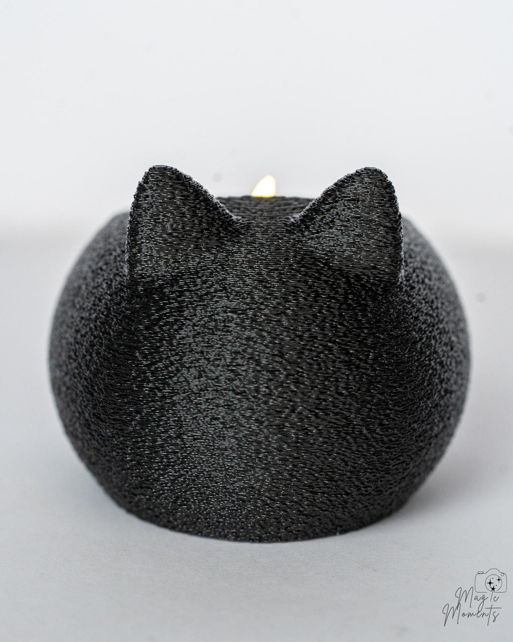 black cat tealight holder