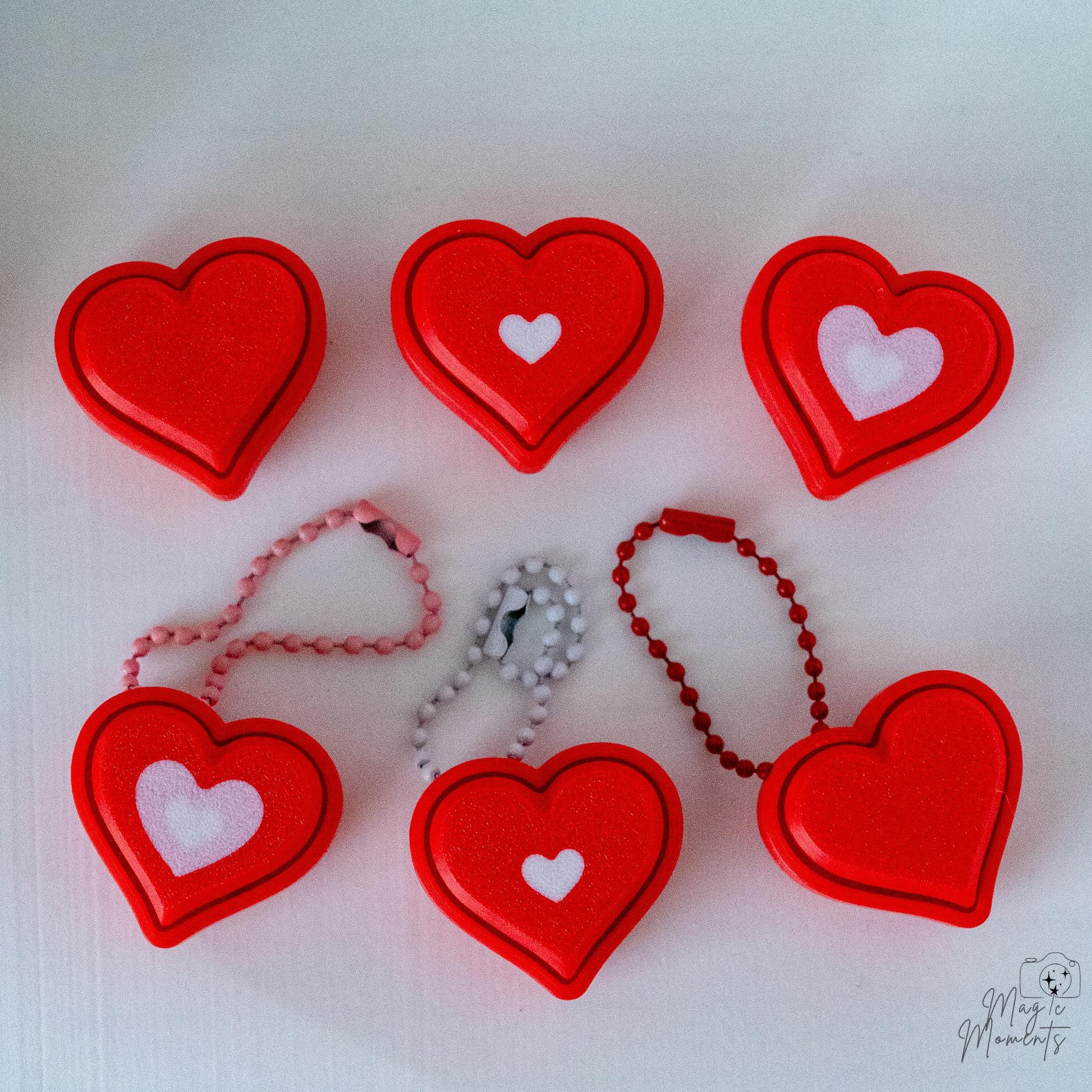 Valentine heart clicker collection with matching romantic designs