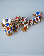 articulated gingerbread star dragon 3d printed decorative figure