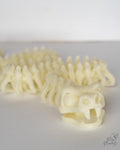 skeleton snake detail 3d printed articulated bone figure