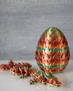 Crystal dragon with matching textured dragon egg