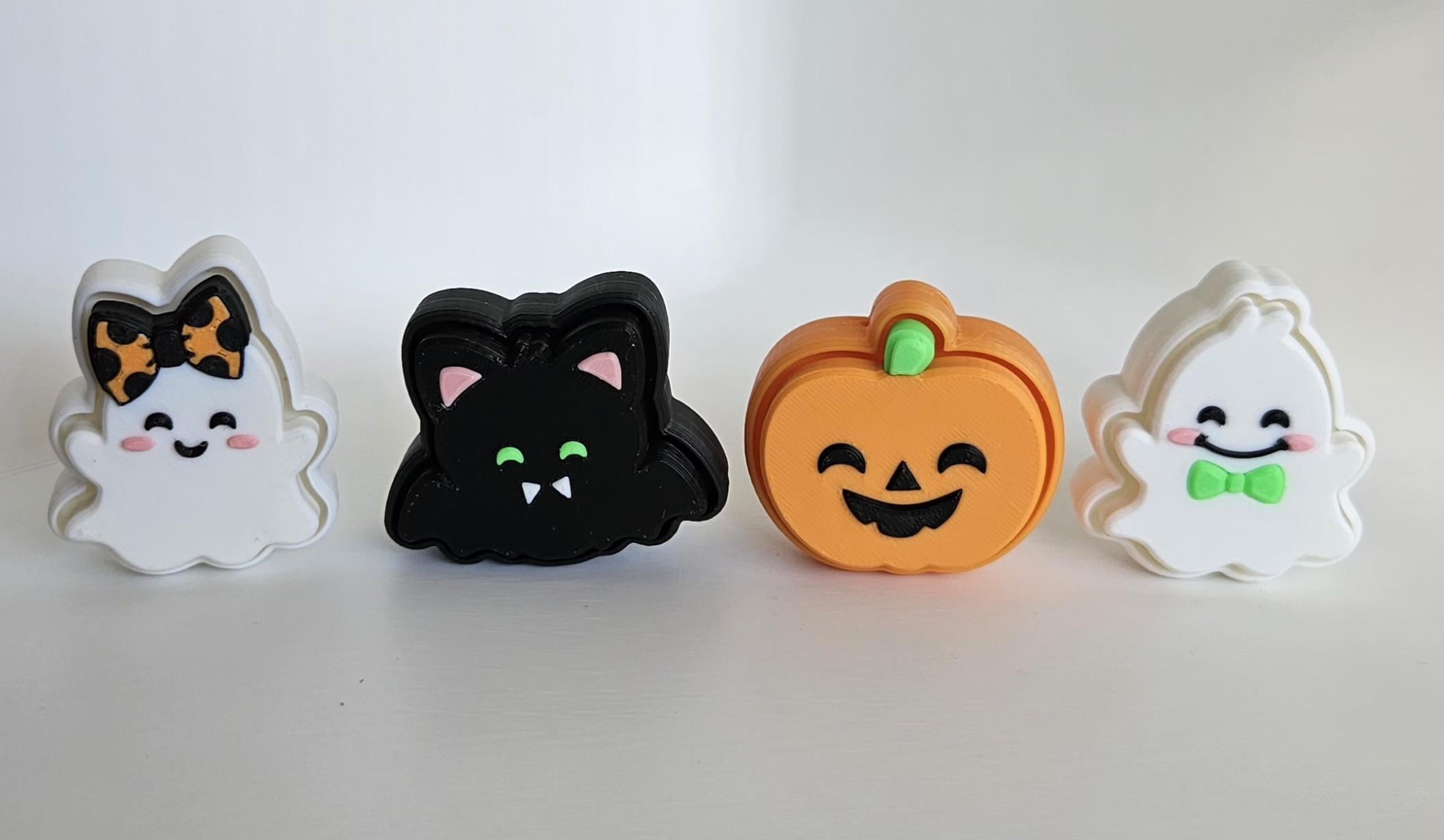 halloween clicker collection ghost bat pumpkin