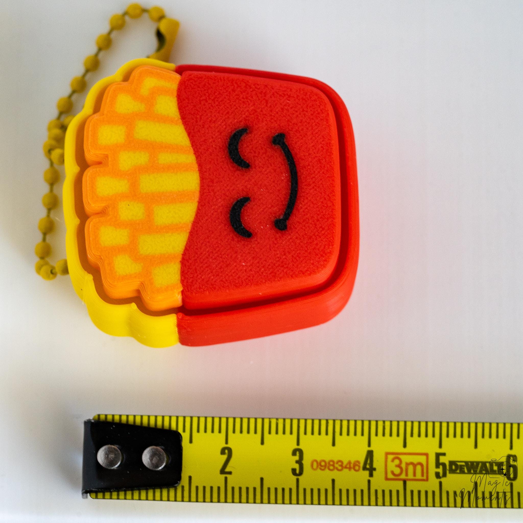 cute fries clicker keychain charm