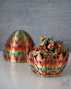 Fantasy dragon and removable egg storage container