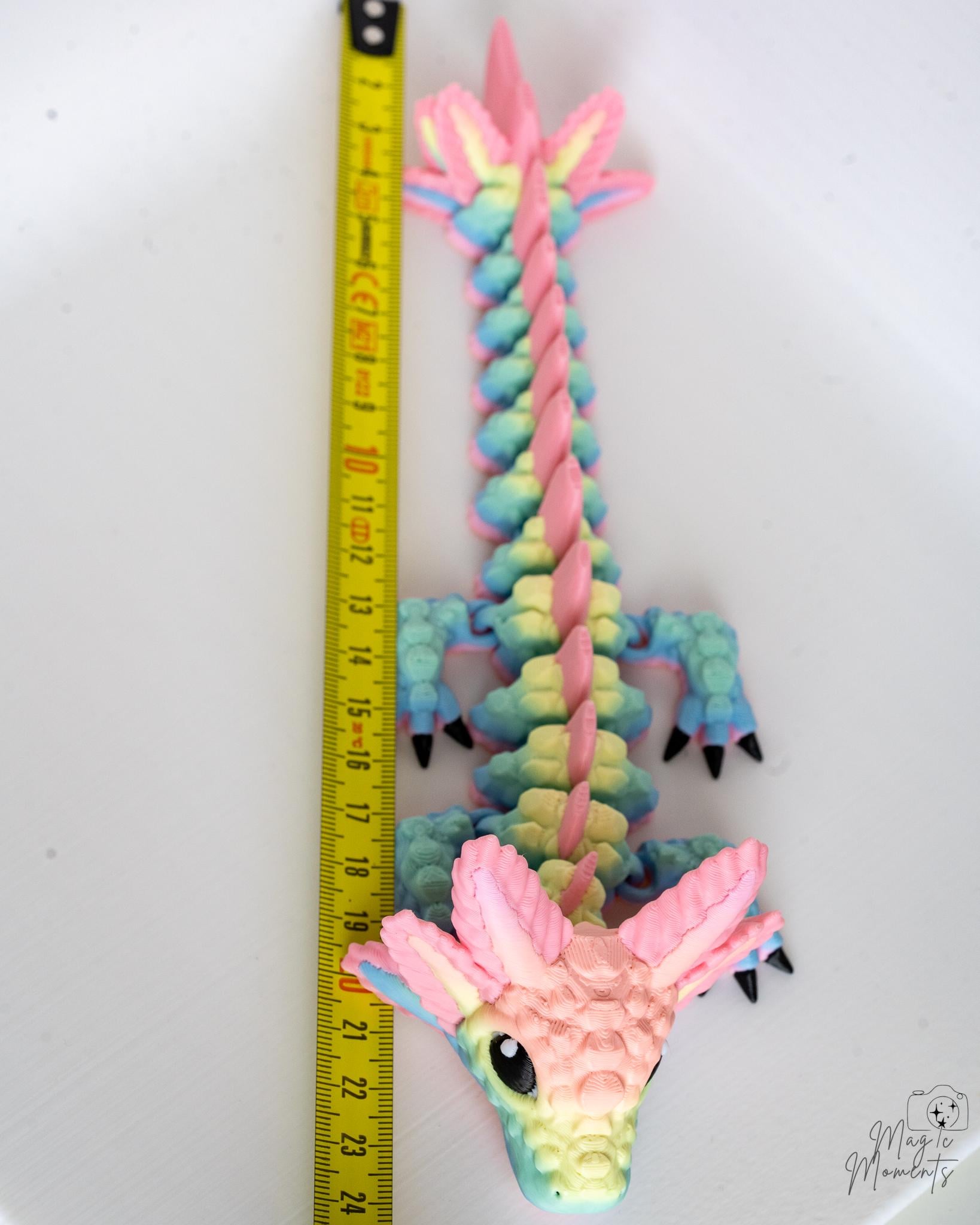 Axolotl Dragon - Articulated 3D Printed Fantasy Axolotl Figure