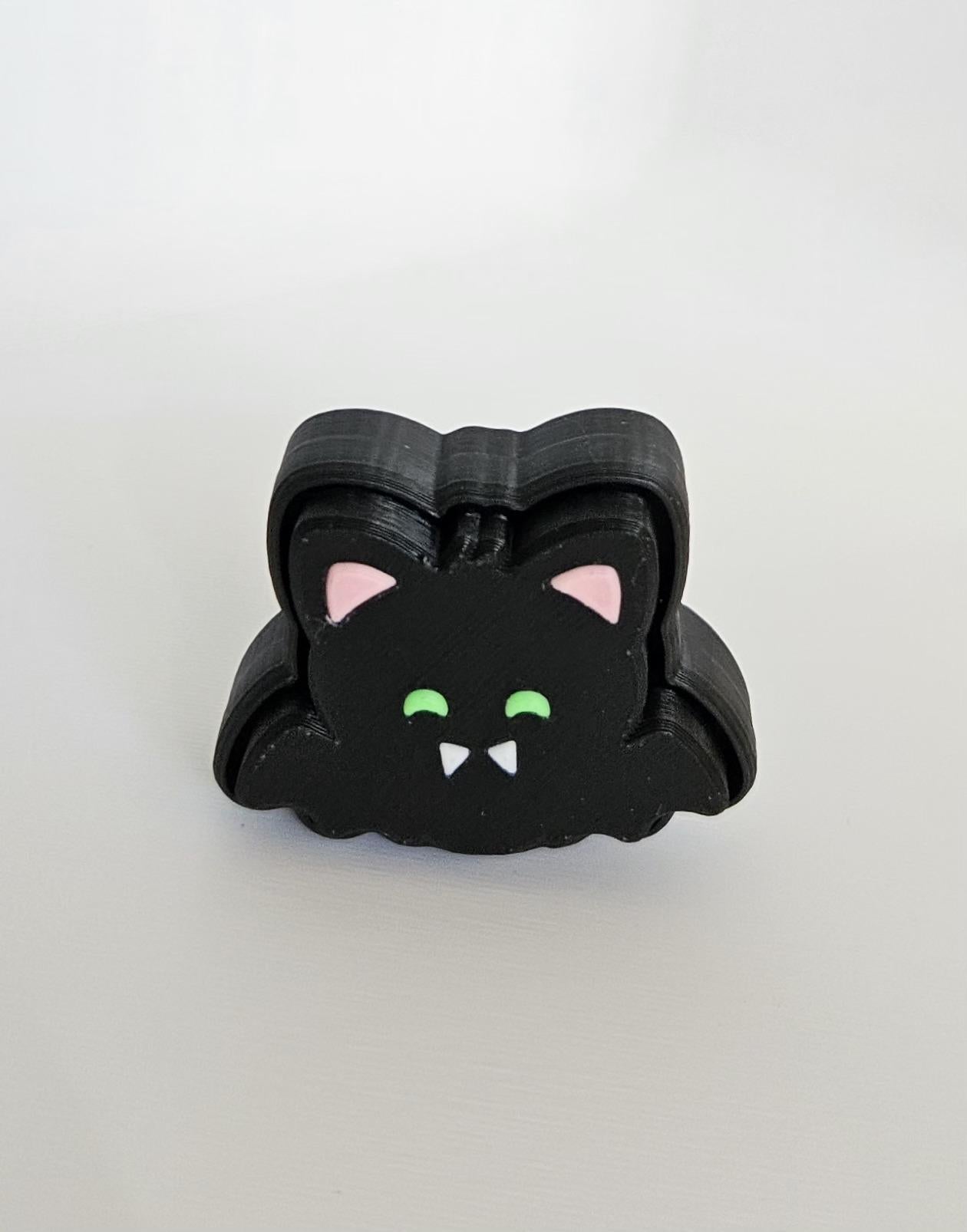 bat clicker keychain halloween sensory fidget