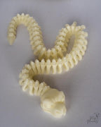 flexible articulated skeleton snake 3d printed bone
