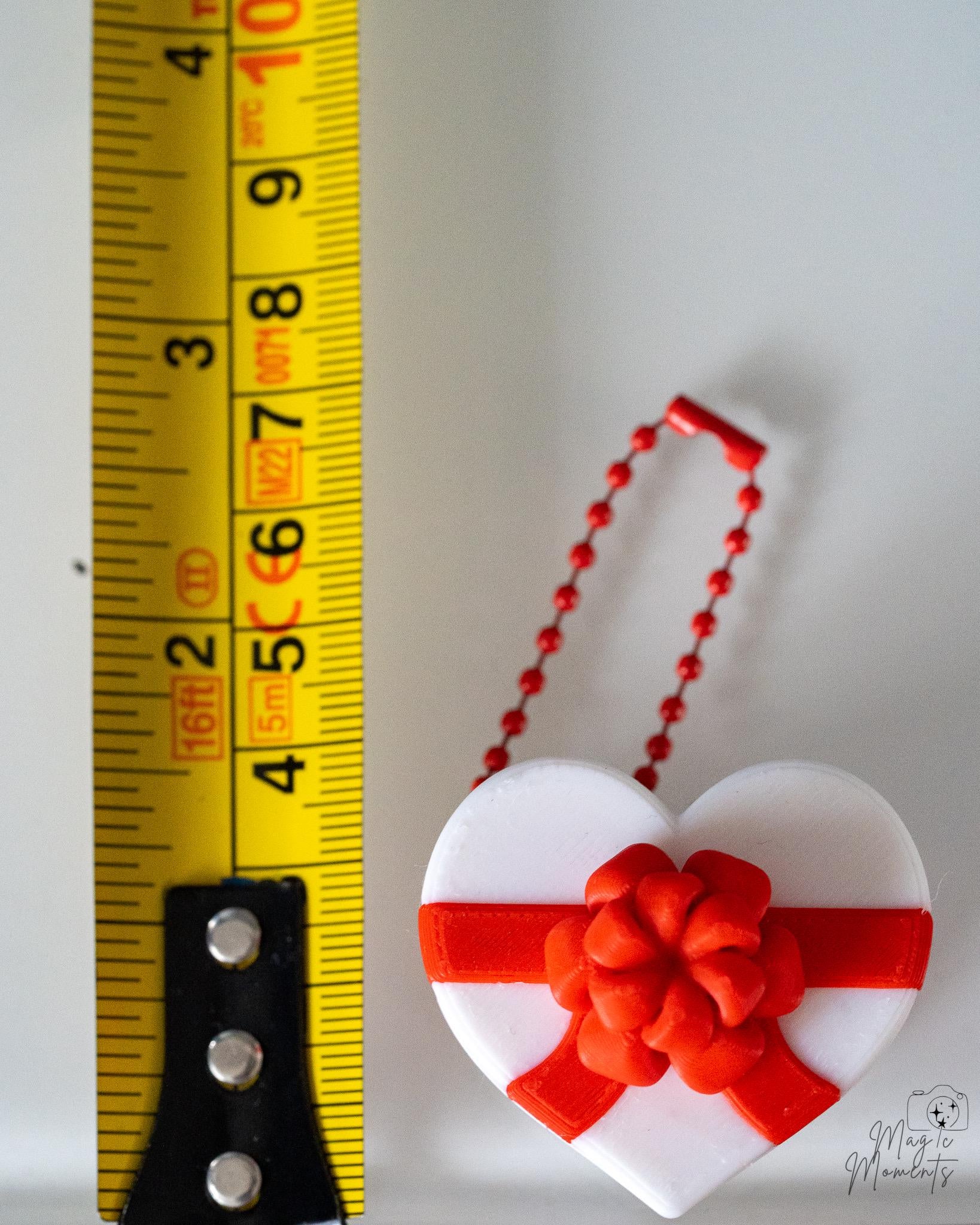 Heart Clicker - Colourful Heart Fidget Keychain