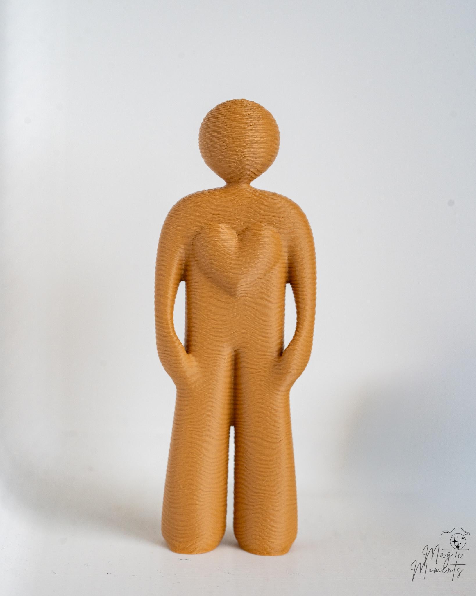 brown minimalist decor figure
